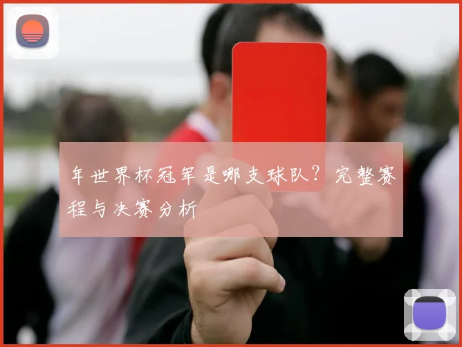 年世界杯冠军是哪支球队？完整赛程与决赛分析