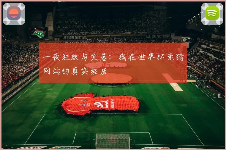 一夜狂欢与失落：我在世界杯竞猜网站的真实经历
